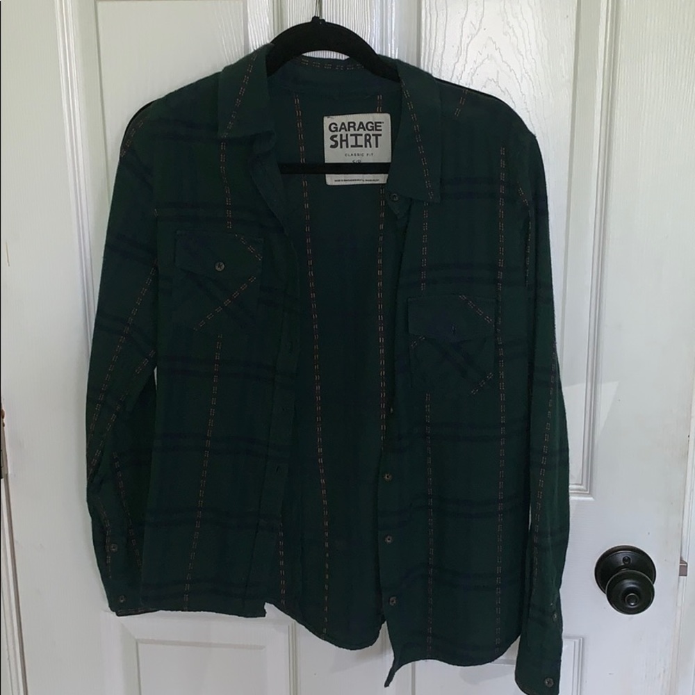 Plaid button down